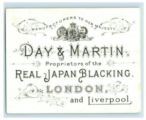 1880's Lot of 5 Day & Martin Real Japan Blacking Victorian Trade Cards P36 