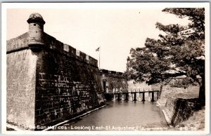 VINTAGE POSTCARD SAN MARCOS CASTLE AT ST. AUGUSTINE FLORIDA REAL PHOTO RPPC