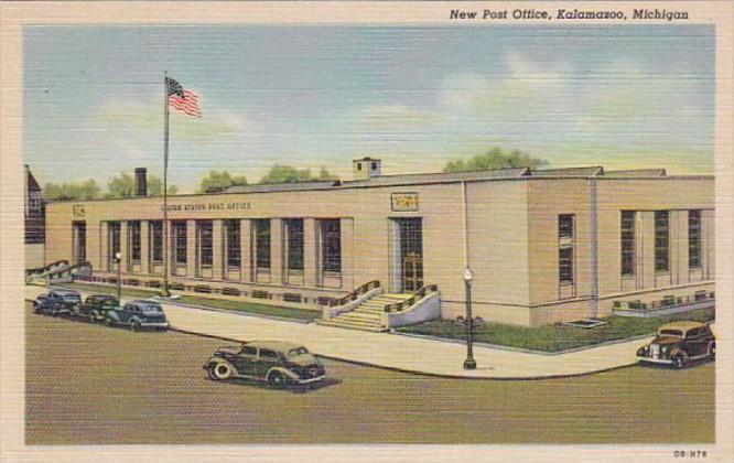 Michigan Kalamazoo New Post Office Curteich