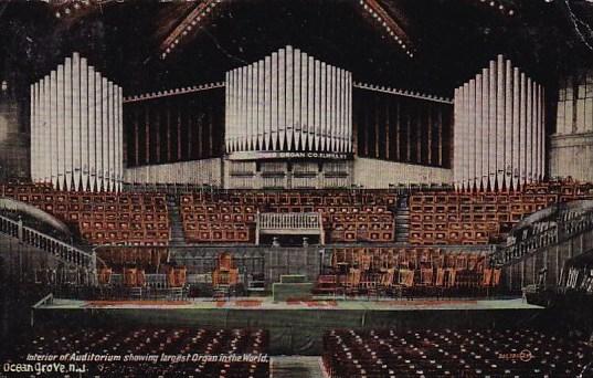 New Jersey Ocean Grove Interior Of Auditorium Showing Largest Organ In The World