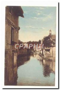 Saint Maixent Postcard Old House 14th of the borders of the Sevre Niortaise