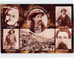 Postcard Characters of Deadwood South Dakota USA