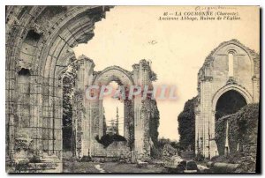 Postcard Old Crown Charente Abbey Church Ruins