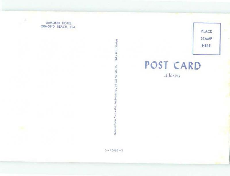 Unused Pre-1980 ORMOND HOTEL Ormond Beach Florida FL hr4540-12