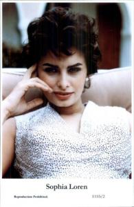 Beautiful Actress Sophia Loren E115/2 Swiftsure 2000 Postcard GREAT QUALITY