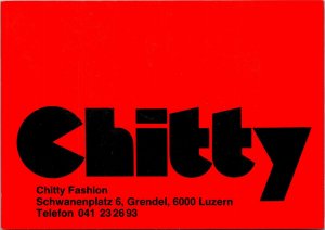 Postcard Map Advertising Switzerland Luzern Chitty Fashion