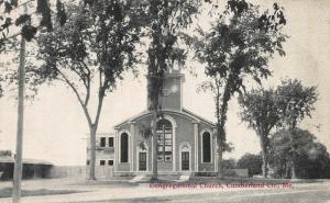 Cumberland Center ME Congregational Church Postcard