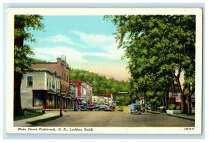 View Of Main Street Looking South Colebrook New Hampshire NH Vintage Postcard