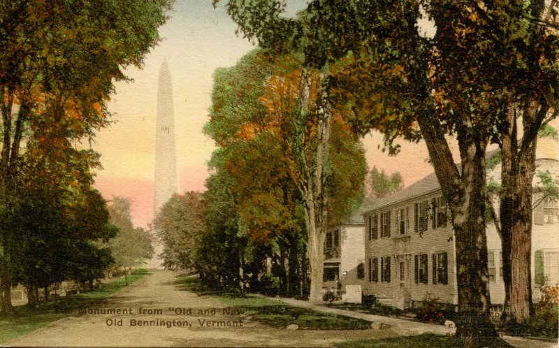 VT - Bennington. Monument from Old and New House