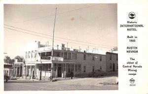 Austin Nevada International Hotel Frasher Real Photo Vintage Postcard AA72712
