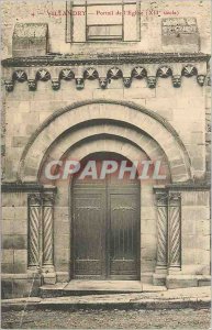Old Postcard Villandry Church Gate (XII century)