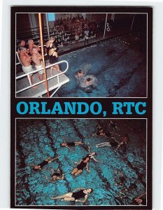 Postcard Water Survival Classes Military Training RTC Orlando Florida USA