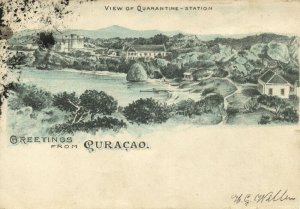 curacao, W.I., WILLEMSTAD, View of Quarantine Station (1904) Postcard