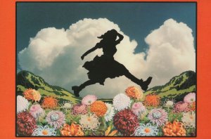 Ken Brown Silhouette Mountain Girl American Art Illustrator Painting Postcard