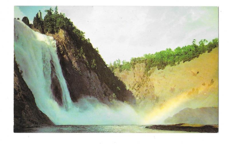 2 Waterfall Postcards Hector Falls New York Montmorency Falls Canada