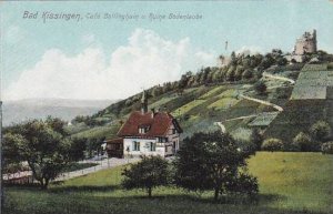 Germany Bad Kissingen Cafe Ballingham und Ruine Bodenlaube