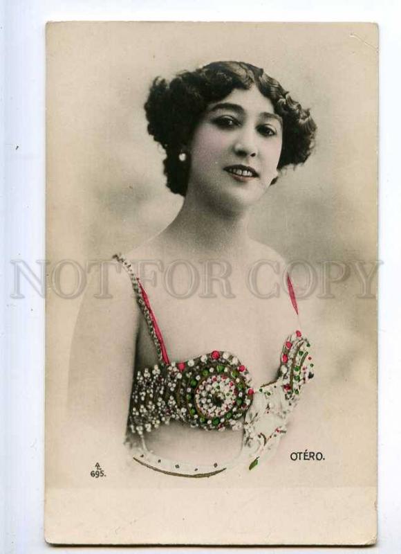 226898 La OTERO Spanish Courtesan BELLY DANCER Tinted PHOTO