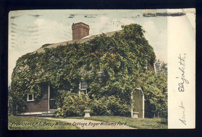 Providence, Rhode Island/RI  Postcard,Betsy Williams Cottage-Roger Williams Park