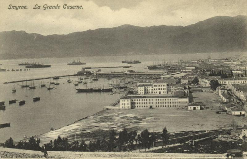 turkey, SMYRNE SMYRNA, La Grande Caserne (1920s) Sarantopoulos