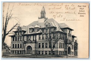 1907 East Side High School And Manual Training Building Waterloo Iowa Postcard