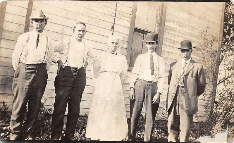 E32/ Carpenter? Meigs County Ohio Real Photo RPPC Postcard c1910 People