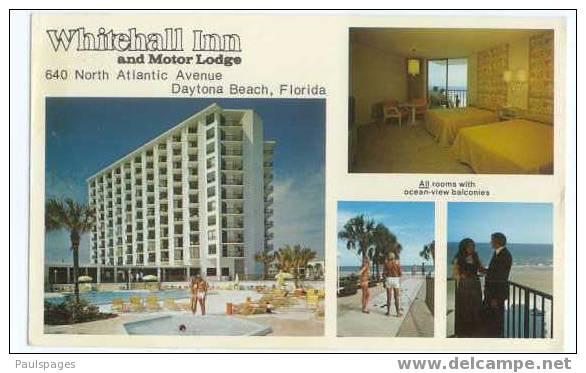 Whitehall Inn and Motor Lodge, Daytona Beach, Florida, FL, Chrome