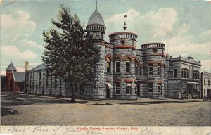 LPS89 KENTON Ohio Hardin County Armory Postcard