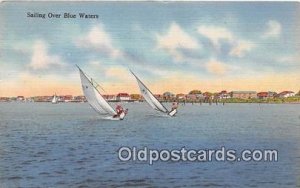 Sailing Over Blue Waters Ship 1946 