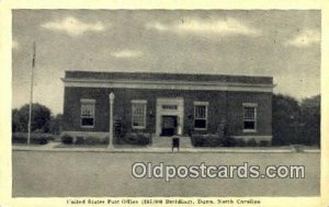 Dunn, NC USA Post Office Unused 