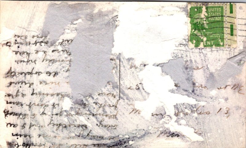 RPPC View of High School, Tekamah, NE Vintage Postcard W28