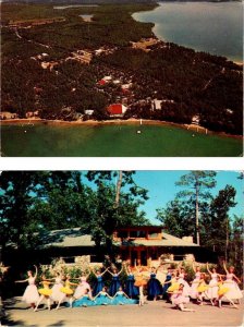 2~Postcards Interlochen, MI Michigan NATIONAL MUSIC CAMP Aerial & Ballet Dancers