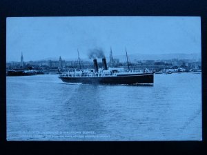 L&NWR Royal Mail Ferry S.S. ULSTER Holyhead & Kingstown Service - Old Postcard