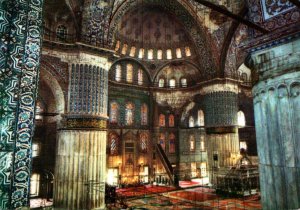 Turkey Istanbul The Blue Mosque Interior