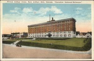 Port Arthur Ontario Prince Arthur Hotel c1920 Postcard