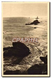 Postcard Old Pointe Du Raz De Sein L & # 39Eperon Raz and Lighthouse Old