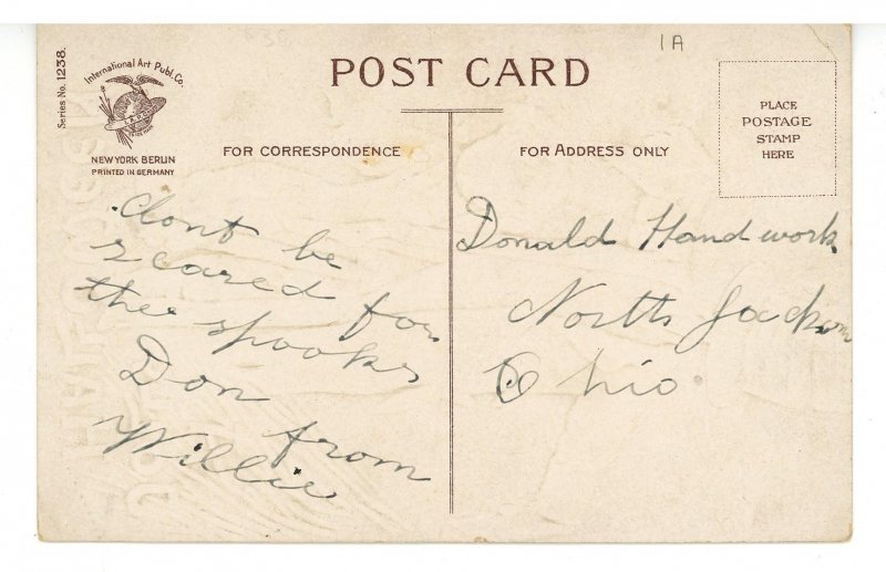 Greeting - Halloween. Artist: Clapsaddle