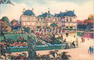 Old Postcard Les Jolis corners of Paris, and Luxembourg Palace Garden