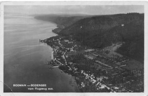 L345 Germany Bodman Bodensee Lake aerial view vintage postcard