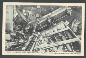 1937 PPC* Cincinnati Oh The Great Flood Destroyed The George Schorr See info