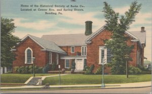 Postcard Home Historical Society Berks Co Reading PA