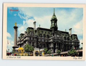 Postcard City Hall, Montreal, Canada