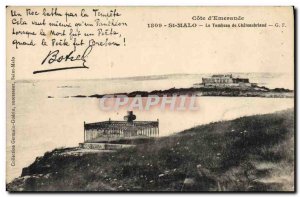 Old Postcard Botrel St malo The tomb of Chateaubriand