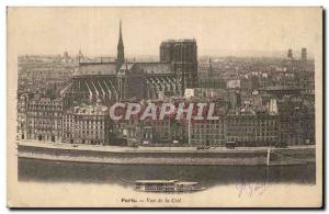 Paris Old Postcard View of the City