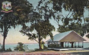 ORANGE PARK, Florida, PU-1910; Pavilion And Steamer Landing On St. Johns River