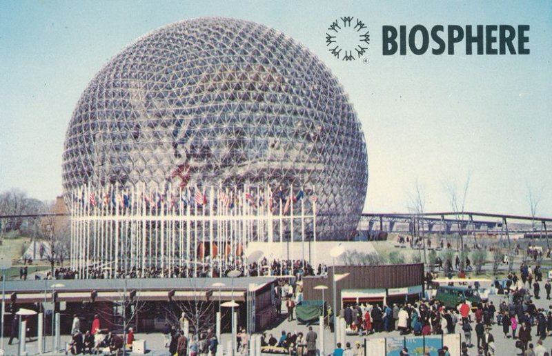 Montreal QC, Quebec, Canada - Biosphere on Ile Sainte-Helene