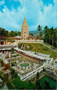 Vintage Postcard Pagoda Kek Lok See Temple Ayer Itam Penang Malaysian Peninsula