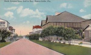 Florida Pass-A-Grille Sixth Avenue From Gulf To Bay