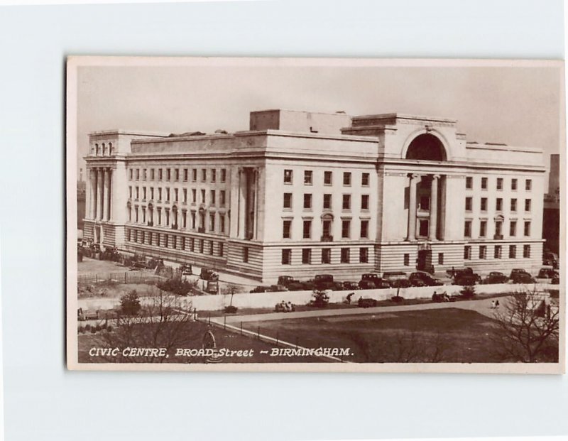 Postcard Civic Centre, Broad Street, Birmingham, England