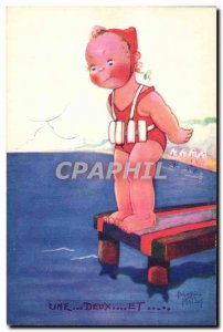 Old Postcard Fantasy Illustrator Child Beatrice Mallet A and two