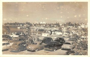 RPPC Fort Lauderdale, Florida 1940s Cars Real Photo 1950 Vintage Postcard